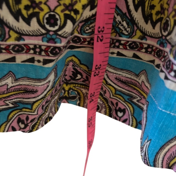 Chico’s Open Front Topper Jacket – Multicolor Boho Patchwork Size 2 (US 12/14) - Picture 8 of 10